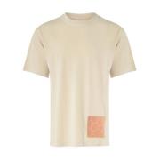 Beige T-skjorte for menn