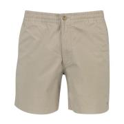 Beige Klassiske Shorts Bomullsblanding