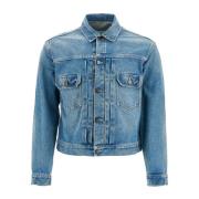 Slitt Denim Boxy Cut Jakke