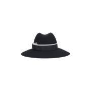 Sorte Fedora Hatter for Menn