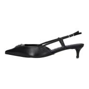 Elegant Svart Slingbacks Jesson