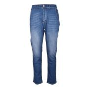 Grå Bomull Elastan Jeans