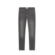 Slim Straight Mørk Denim Jeans