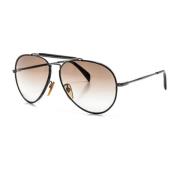 Aviator solbriller med acetat- og metallramme