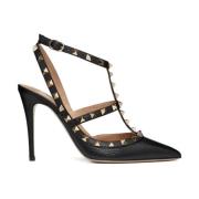 Sorte Rockstud Pumps Elegante Sko