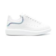 Hvite Iridescent Chunky Sole Sneakers