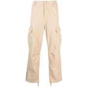 Beige Bomullspanel Cargo Bukser