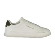 Hvite lave sneakers for menn