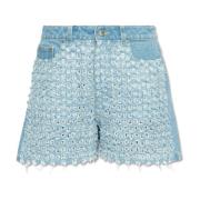 Høyt liv denim shorts