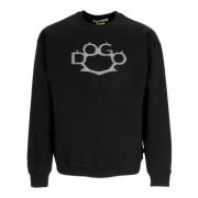 Svart Crew Neck Sweatshirt med Dogo Logo