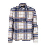 Century Tartan Flanellskjorte Beige