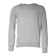 Lys Grå Ull Crew Neck Sweater