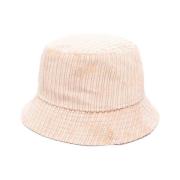 Beige Corduroy Bucket Hat