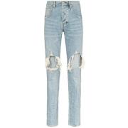 Slim Cut Distressed Jeans