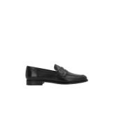 Svarte skinn Penny Loafers