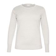 Stripete Strikket Genser Pullover Sweater