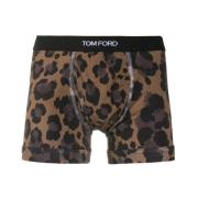 Leopardmønstret Stretch Bomullsboksere