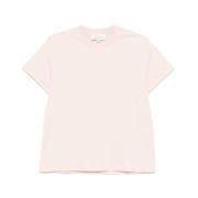 Lys Rosa Crew Neck T-skjorte