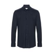 Navy Blue Button-Up Shirt