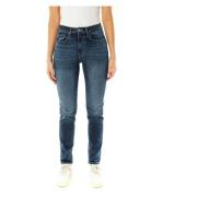 Slim Fit Mid Waist Jeans