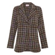 Brun Rutete Blazer