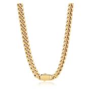 Men's Chunky Cuban Chain With Lock in Gold