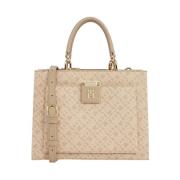 Beige Mini Tote Bag