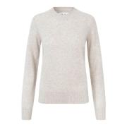 Beige Charlotte Strikket Genser Topp