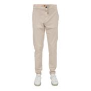 Beige Jogger Bukser Stilig Komfortabel