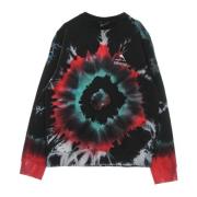 Svart Tie-Dye Crewneck Sweatshirt