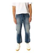 Avslappet passform Mid Waist Jeans