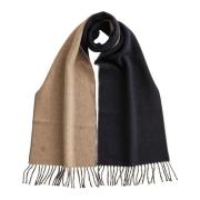 Navy Morris Stockholm Double Face Scarf Skjerf