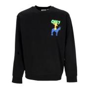 Lett Crewneck Sweatshirt Svart Fransk Terry