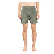 Nylon Metal Elastisk Midje Shorts