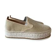 Gull Mesh Espadrilles med Lærforing