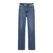 Stilige Evergreen Jeans med Y Belte