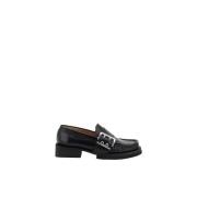 Platform Loafers med Spenneutsmykning