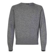 Luksuriøs Grå Crewneck Sweater Aw24