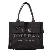 Svart Lerret Tote Bag