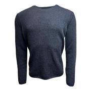 Navy Merino Baby-Kamel Rollkante Sweater