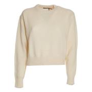 Luksus Ull Kashmir Crew-Neck Sweater