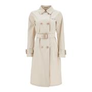 Beige Dobbeltspent trenchcoat