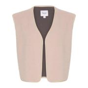 Elegant Icariasz Vest Jakke Krem