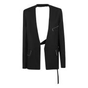 Svart Blazer Elegant Stil