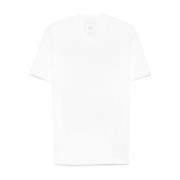 Hvit Logo Print Crew Neck T-skjorte