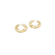 Gold TOM Wood Infinity Hoops Gold Earrings