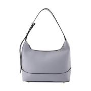 Leather shoulder-bags