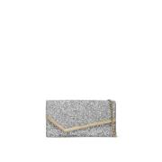 Glittered Emmie Clutch med Metallkant