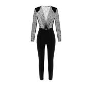 Polyester jumpsuit med avtagbar topp