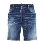 Denim Shorts med Whiskering